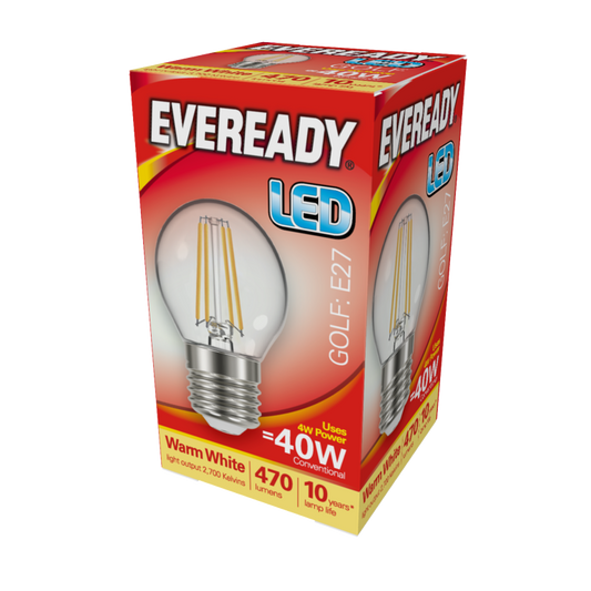 Eveready LED Filament Golf 470LM E27 ES