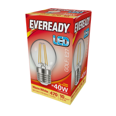 Eveready LED Filament Golf 470LM E27 ES