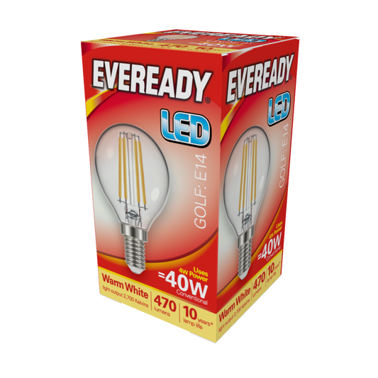 Eveready LED Filament Golf 470LM E14 SES
