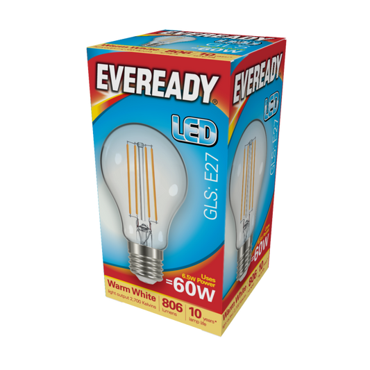 Eveready LED Filament GLS E27 806LM ES