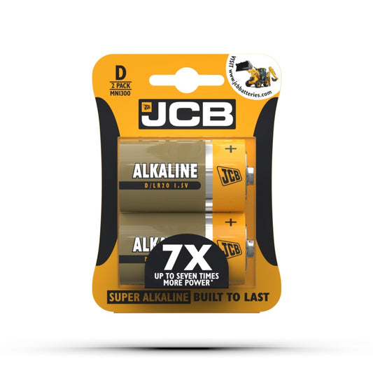 JCB Alkaline Batteries D Cell
