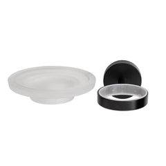 Croydex Flexi Fit Matt Black Soap Dish And Holder