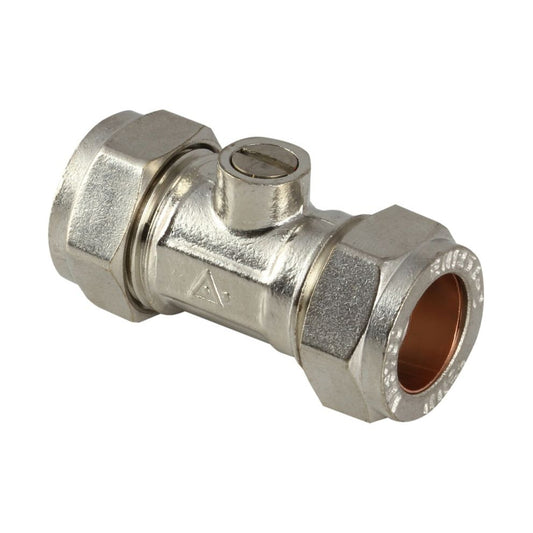 JDS Plumbing Chrome Plated Isolating Valve (Pack of 10)