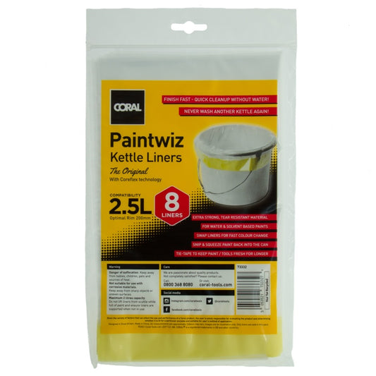 Coral Paintwiz Kettle Liners Pack 8