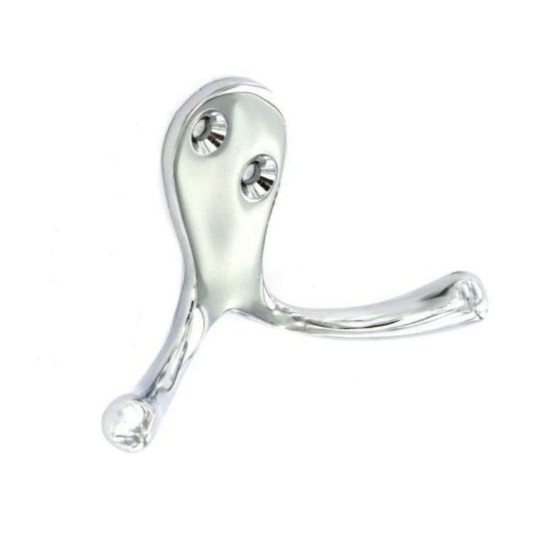 Chrome Double Rose Hook          S2982