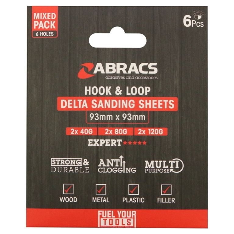 Abracs Hook & Loop Delta Sanding Sheet