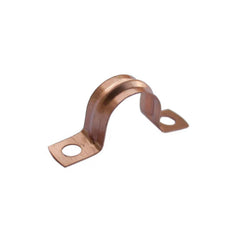 JDS Plumbing Copper Saddle Pipe Clips (Pack of 8)