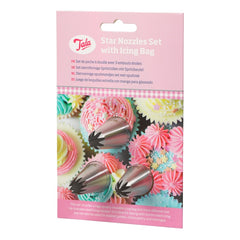 Tala 3 Star Nozzles With Icing Bags