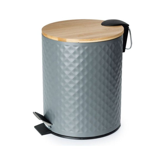 Blue Canyon Pedal Bin With Bamboo Lid
