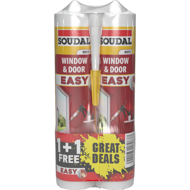 Soudal 1+1 Free Window & Door Easy Sealant - 290mL