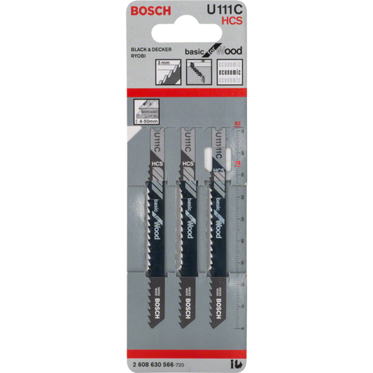 Bosch U111C Jigsaw Blade Basic Wood