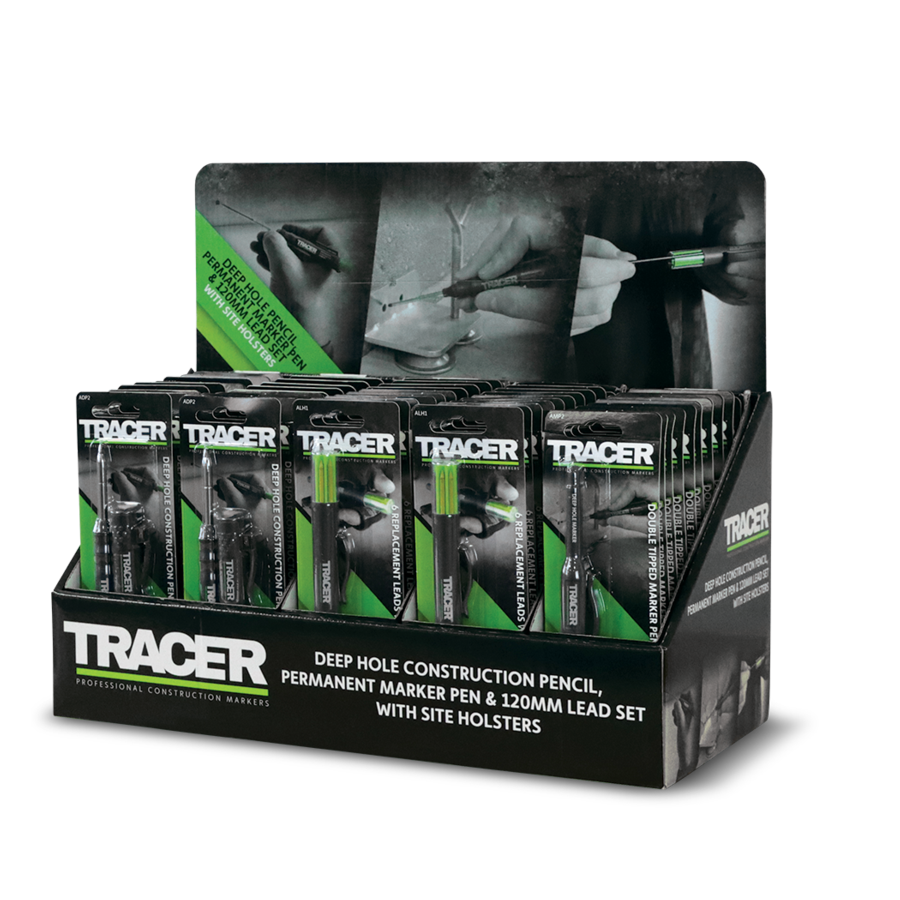 Tracer Pens & Pencils Cardboard Countertop Display