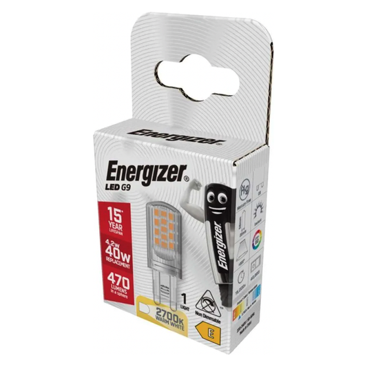 Energizer LED G9 470lm 2700k Warm White