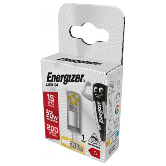 Energizer LED G4 200lm 2700k Warm White