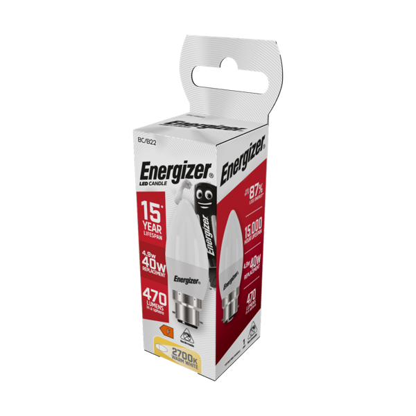 Energizer LED Candle BC B22 6500k Daylight