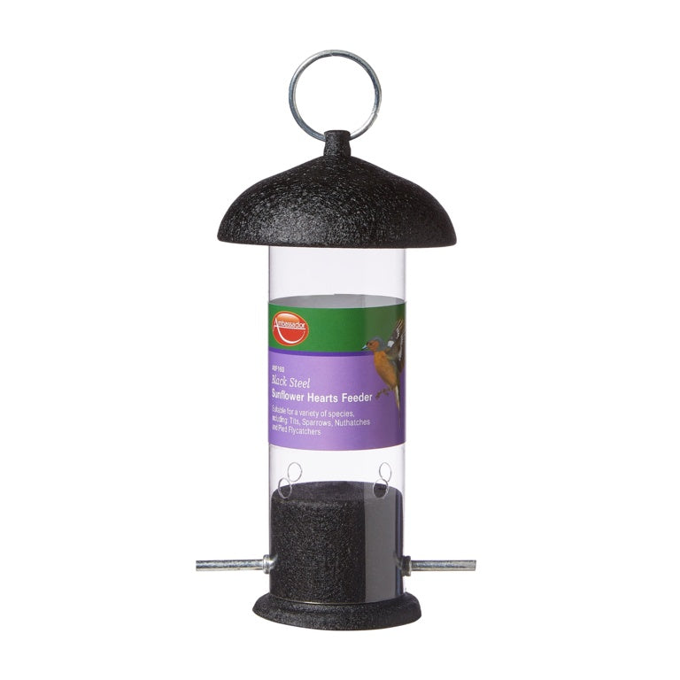 JDS Garden Black Steel Sunflower Feeder