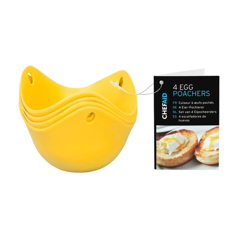 Chef Aid 4 Silicone Egg Poachers