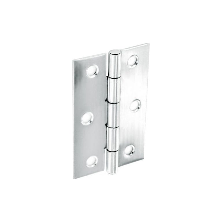 Steel Butt Hinges Polished Chrome Plated (Pair)