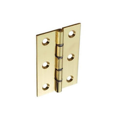 Polished D.S.W. Brass Hinges (Pair)