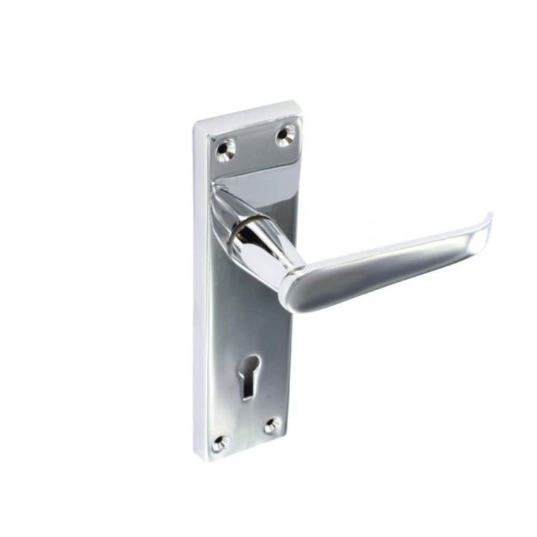 Chrome Flat Lock Handles (Pair)