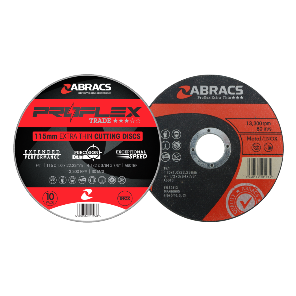 Abracs Proflex Extra Thin Cutting Discs Pack 10