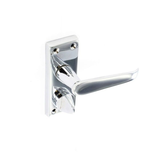 Chrome Flat Privacy Handles (Pair)