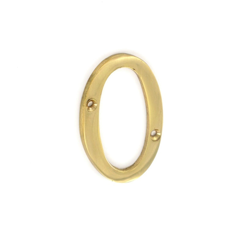 Brass Numeral No.0