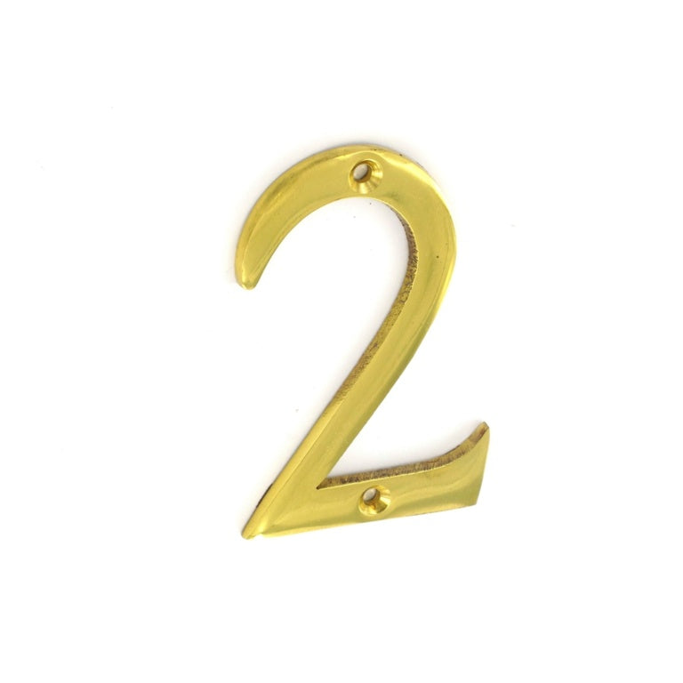 Brass Numeral No.2