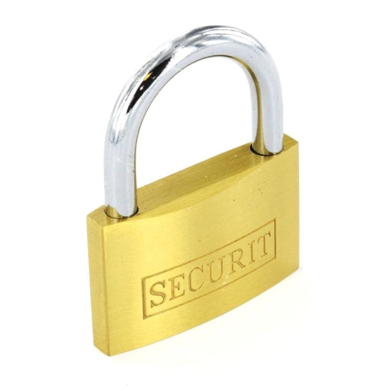 Brass Padlock with 3 Keys