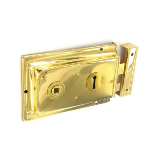 Double Handed Rim Lock Brass