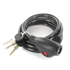 Spiral Cable Lock with 3 Keys