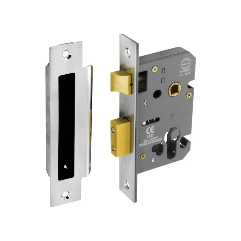 Euro Sash Lock Nickel Plated 48mm C/C