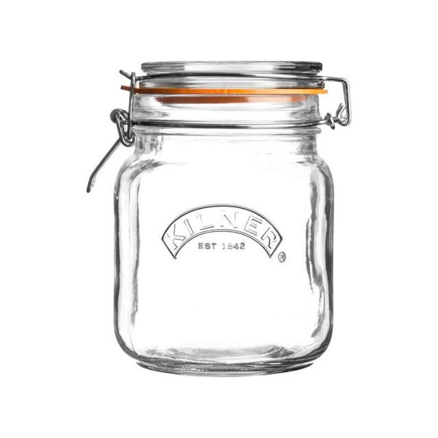 Kilner Clip Top Jar - Square 1L