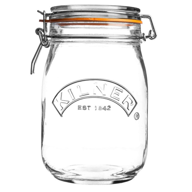 Kilner Clip Top Jar - Round 1L