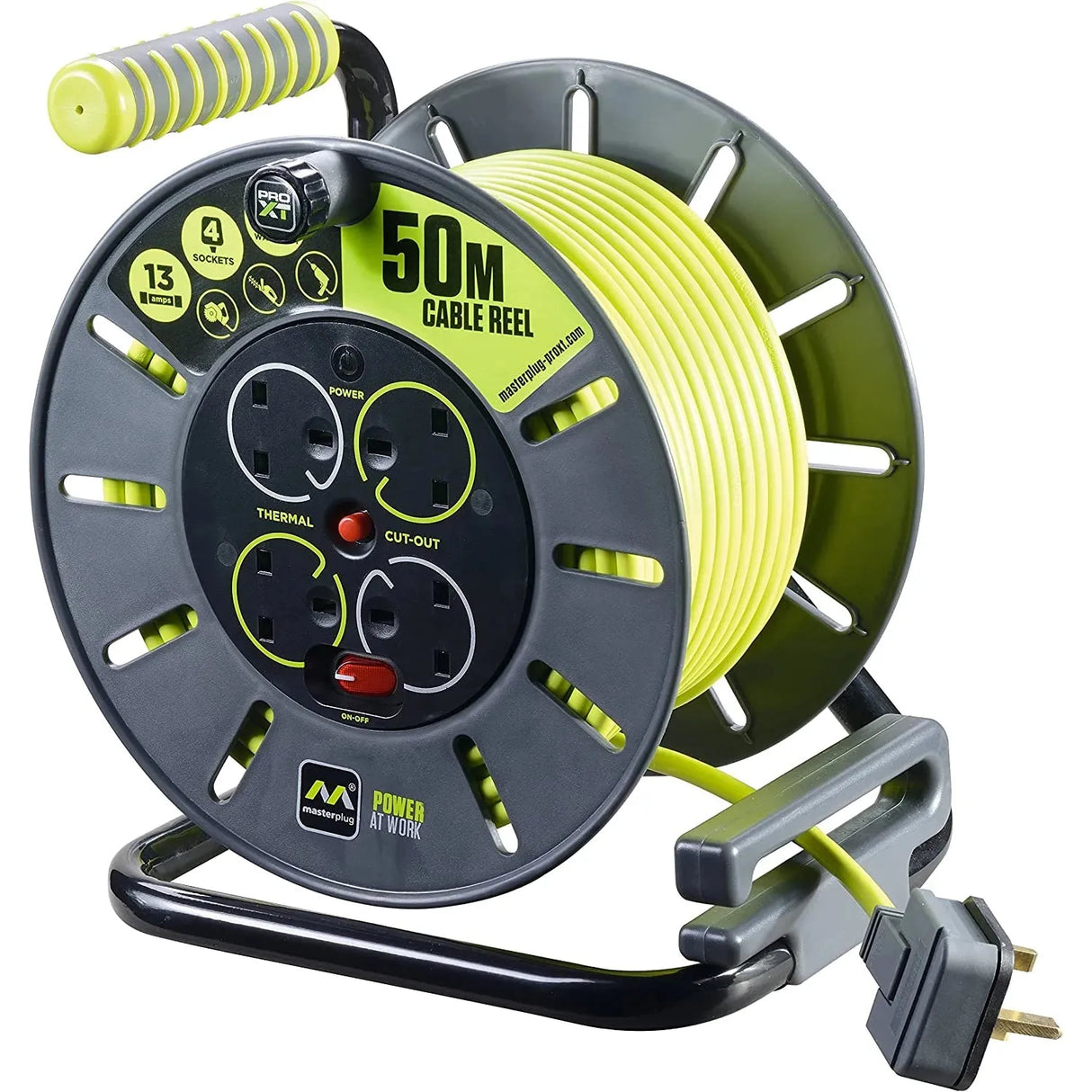 Masterplug Extension reel - 4 Socket - 50M