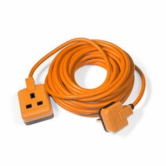 Masterplug ESX13110O 13amp 1 Socket 10m Heavy Duty Extension Lead - Orange