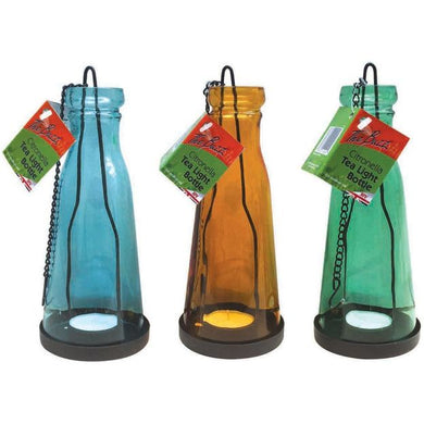 The Buzz Citronella Tea Light Bottle (Includes 1 Citronella Tea Light for Outdoor, Garden Use) - Random Colour, Set of 1
