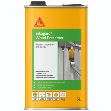Sikagard Wood Preserver Clear 5L