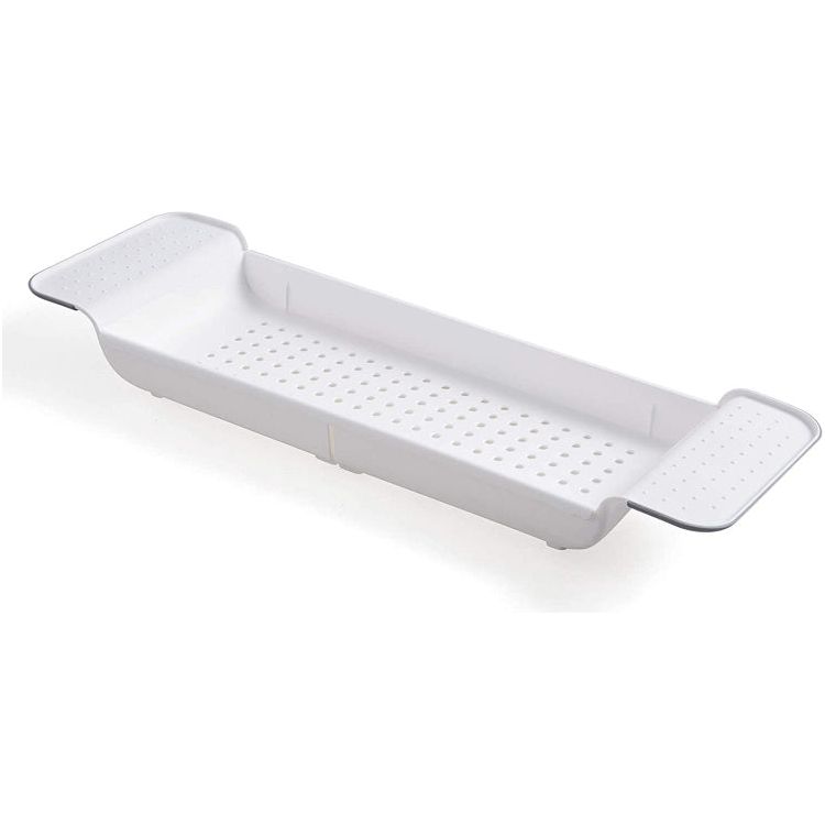 Blue Canyon Extendable Over Bath Rack White