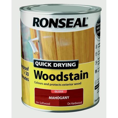 Ronseal Quick Drying Woodstain - Gloss - 750ml