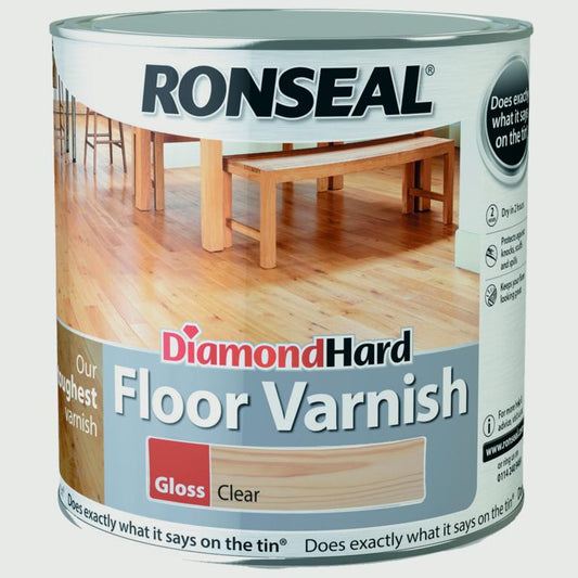 Ronseal Diamond Hard Floor Varnish - Gloss