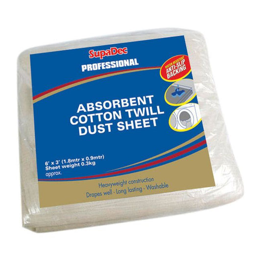 JDS DIY Absorbent Cotton Twill Dust Sheet