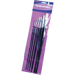 JDS DIY Black Handle Artist Brush Set