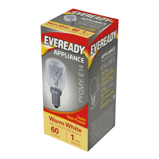 Eveready Pygmy 15W SES Clear