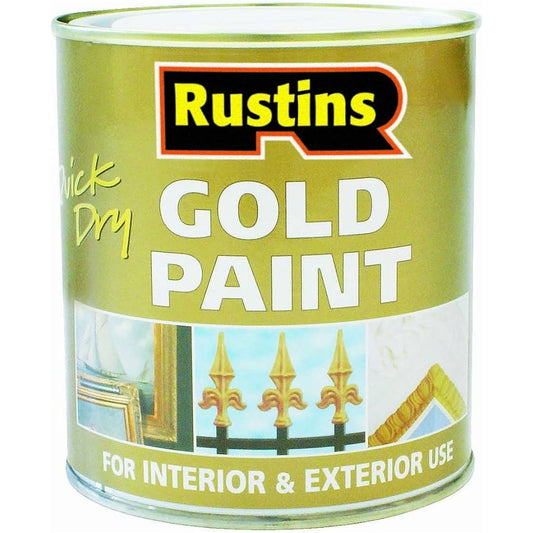 Rustins Quick Dry Paint Gold 250ml