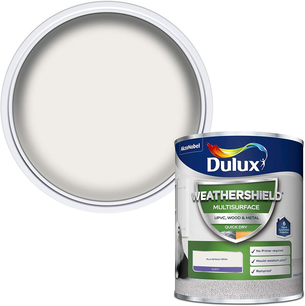 Dulux Weathershield Quick Dry Satin Multi-Surface Paint