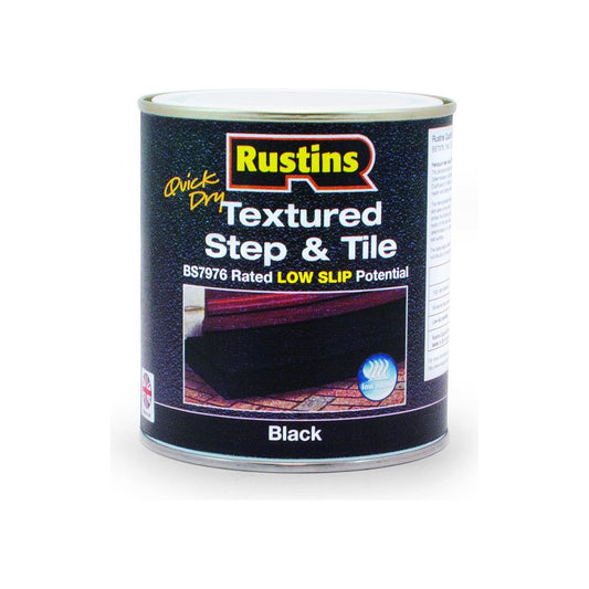 Rustins Text Step/Tile Black 500ml