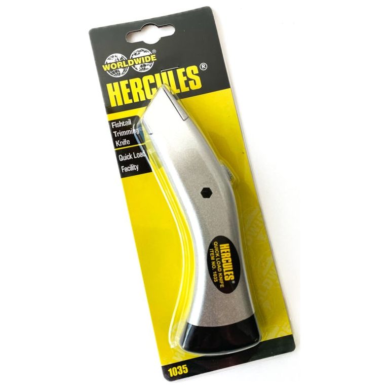 Hercules Fishtail Trimming Knife - Retractable