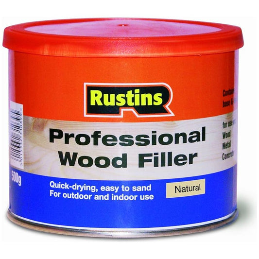 Rustins Professional Wood Filler 1Kg Natural