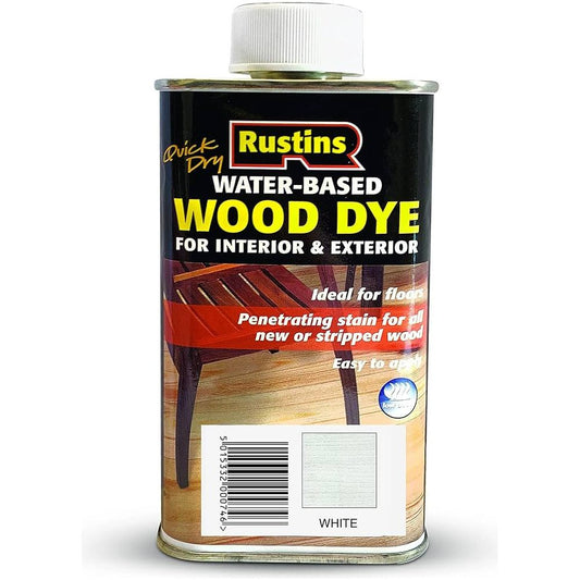 Rustins Wood Dye White 250ml